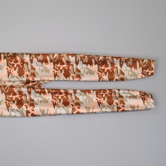Nike Orange Camo Phantom Desert Training Speed Tights Dri-fit Brown Tan Size XS - Picture 4 of 13